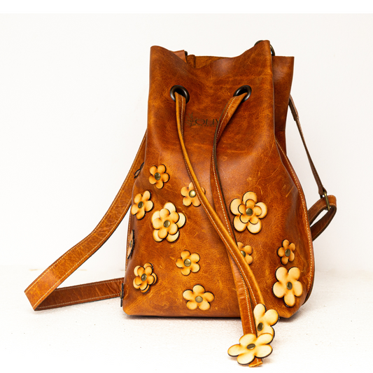 FLORAL DRAWSTRING BAG